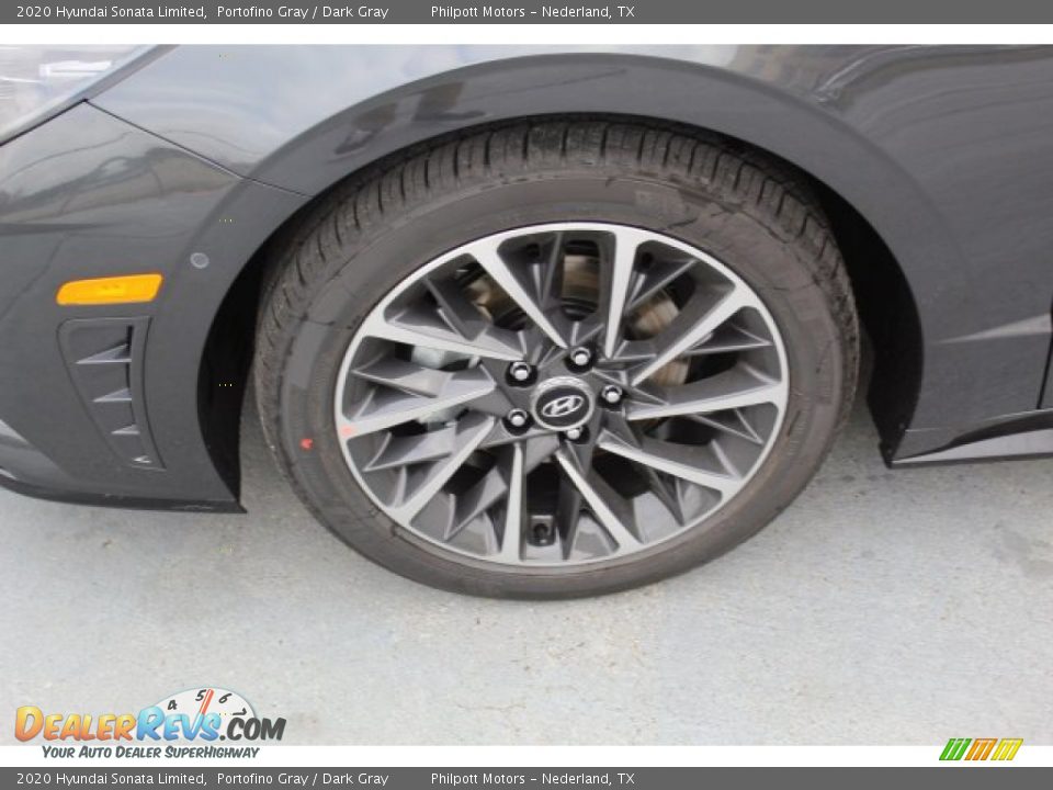 2020 Hyundai Sonata Limited Portofino Gray / Dark Gray Photo #5
