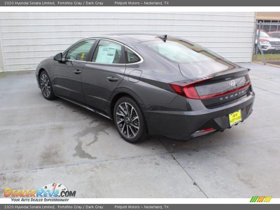 2020 Hyundai Sonata Limited Portofino Gray / Dark Gray Photo #6
