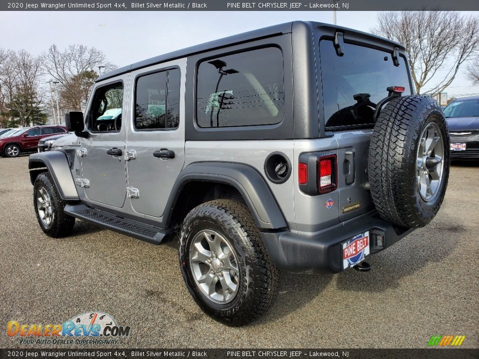 2020 Jeep Wrangler Unlimited Sport 4x4 Billet Silver Metallic / Black Photo #4