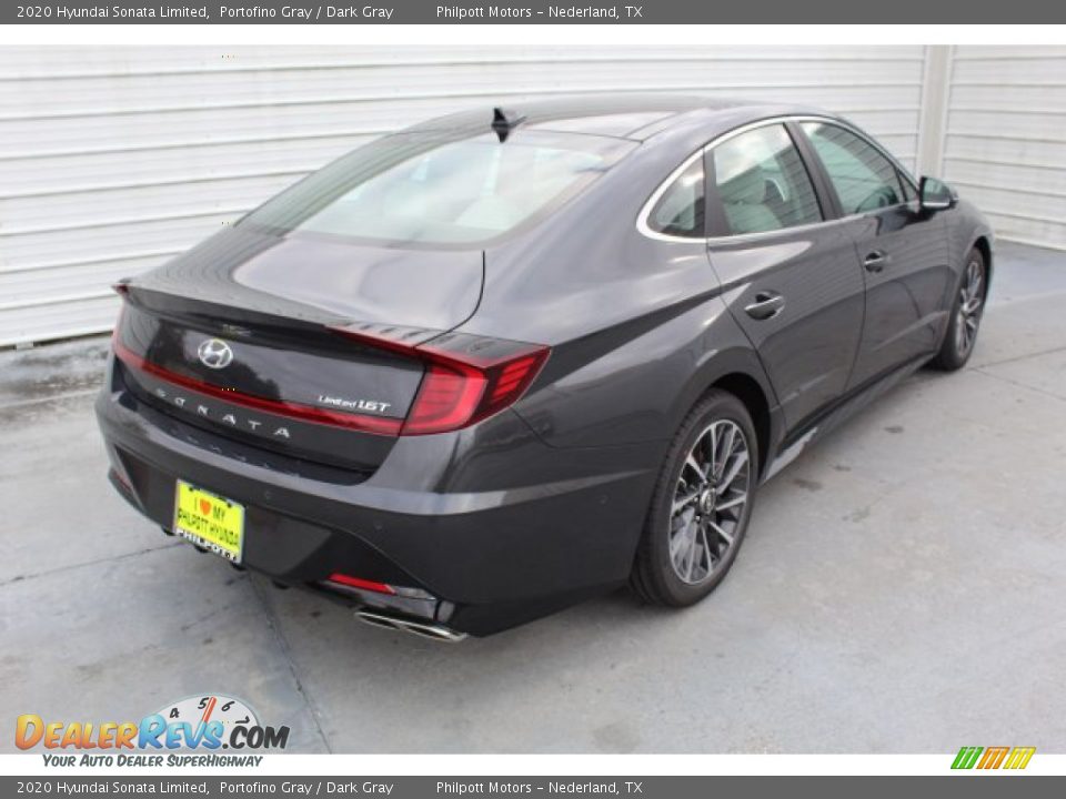 2020 Hyundai Sonata Limited Portofino Gray / Dark Gray Photo #8