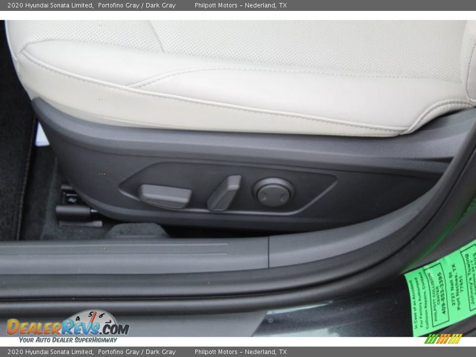 2020 Hyundai Sonata Limited Portofino Gray / Dark Gray Photo #11