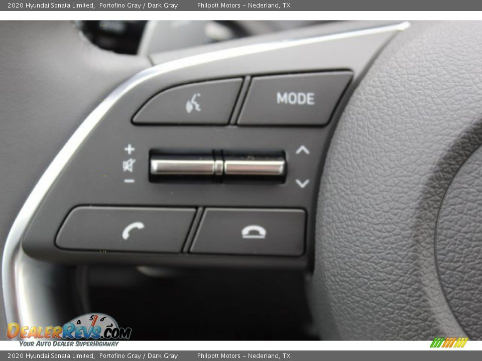 2020 Hyundai Sonata Limited Portofino Gray / Dark Gray Photo #12