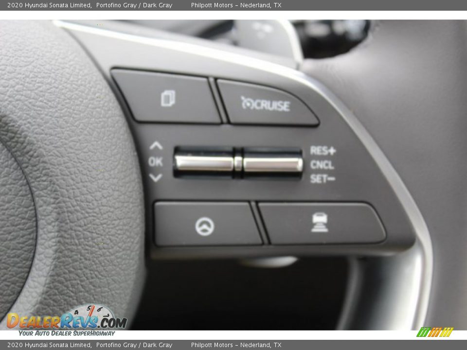 2020 Hyundai Sonata Limited Portofino Gray / Dark Gray Photo #13