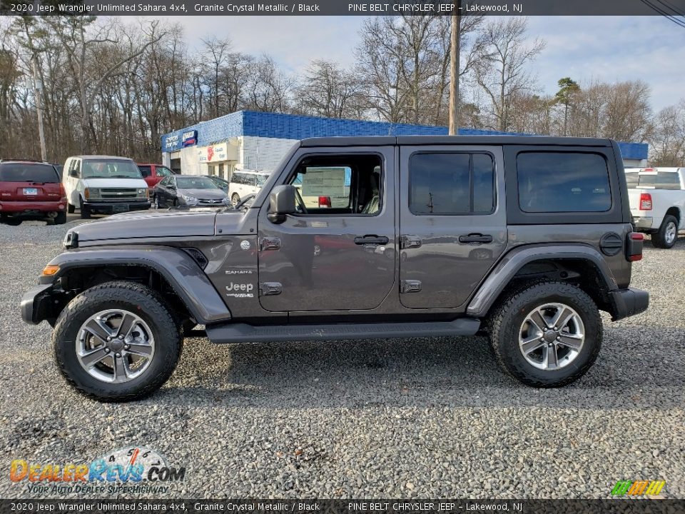 2020 Jeep Wrangler Unlimited Sahara 4x4 Granite Crystal Metallic / Black Photo #3