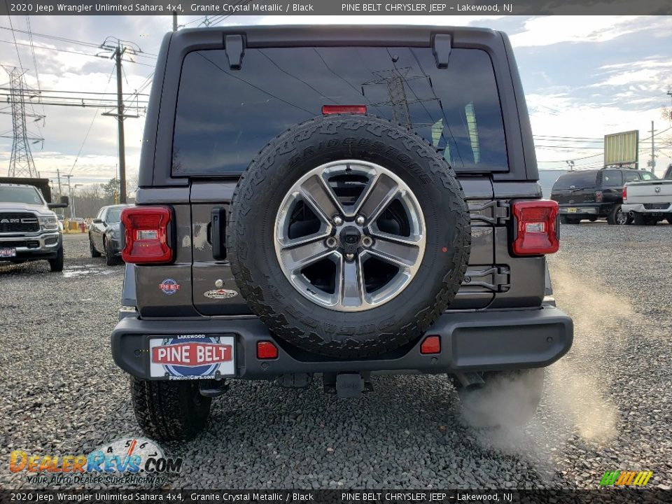 2020 Jeep Wrangler Unlimited Sahara 4x4 Granite Crystal Metallic / Black Photo #5