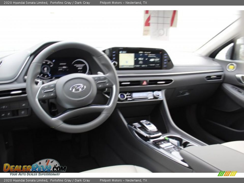 2020 Hyundai Sonata Limited Portofino Gray / Dark Gray Photo #22