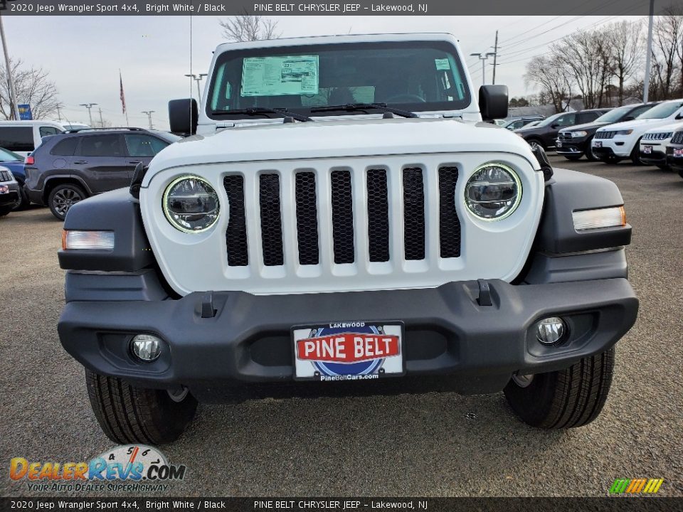 2020 Jeep Wrangler Sport 4x4 Bright White / Black Photo #2