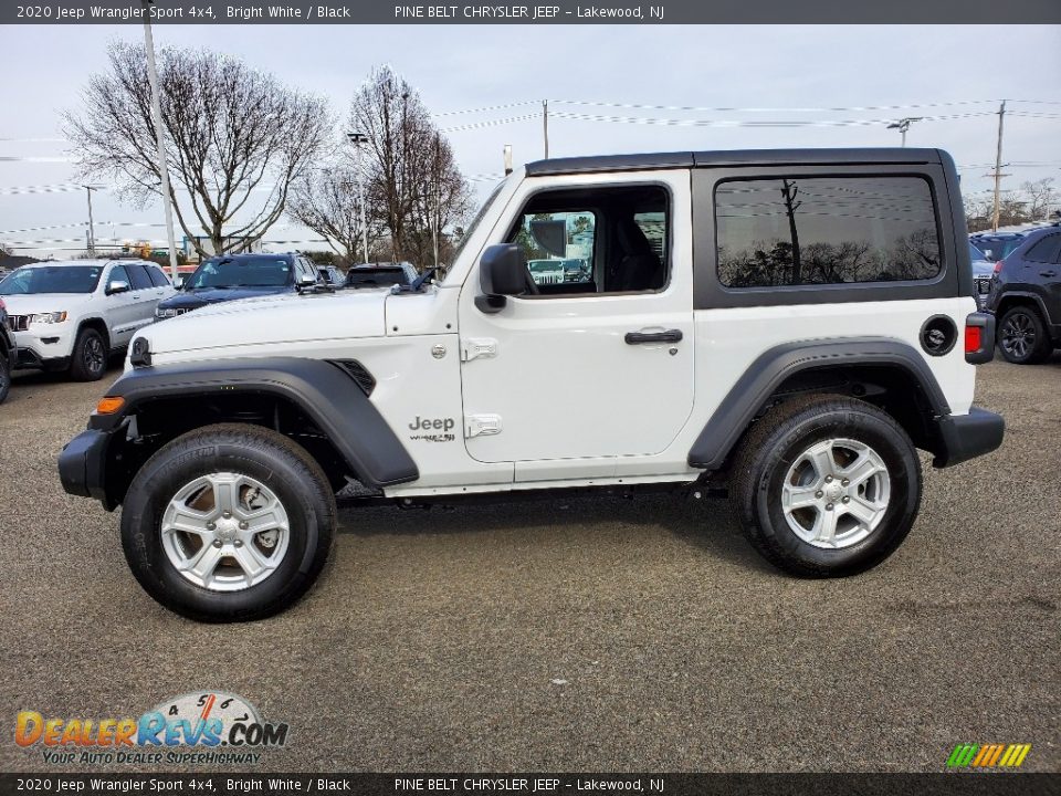 2020 Jeep Wrangler Sport 4x4 Bright White / Black Photo #3