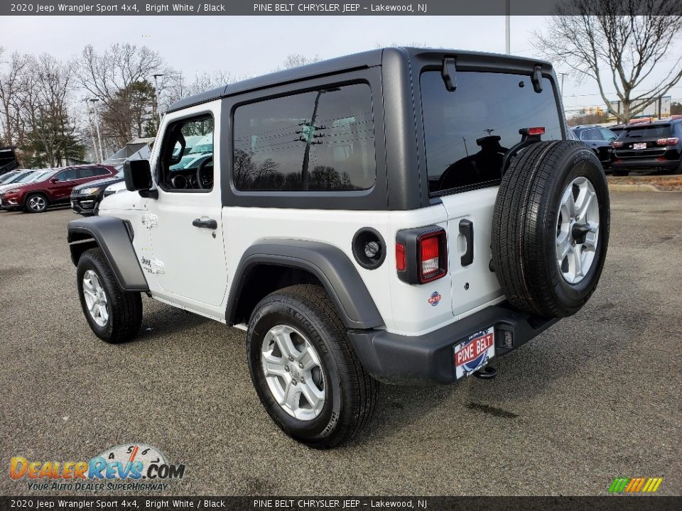 2020 Jeep Wrangler Sport 4x4 Bright White / Black Photo #4