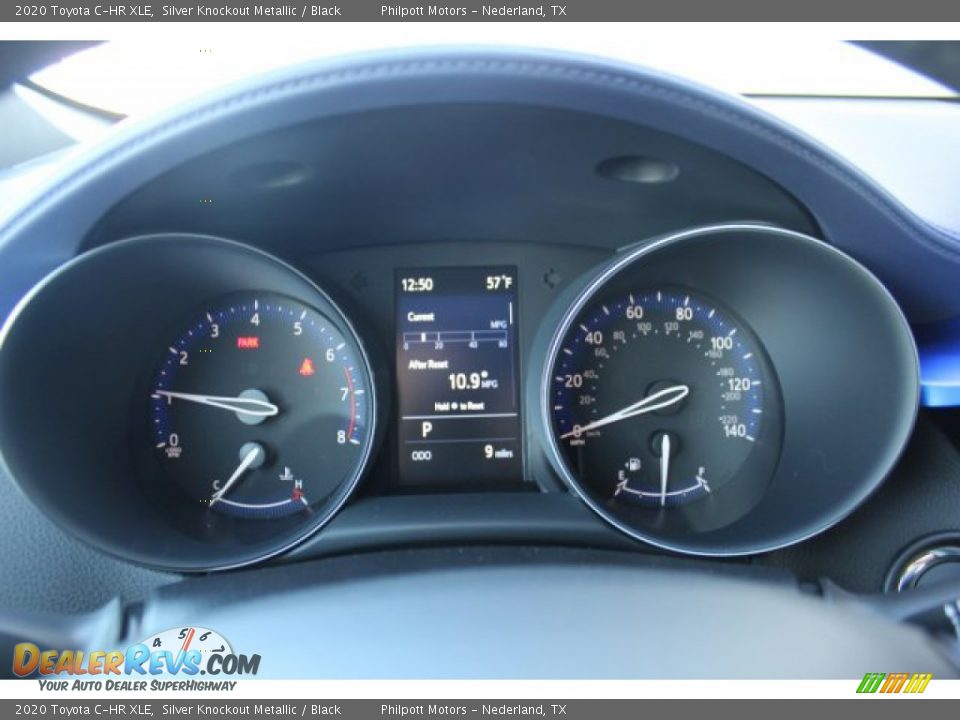 2020 Toyota C-HR XLE Silver Knockout Metallic / Black Photo #12