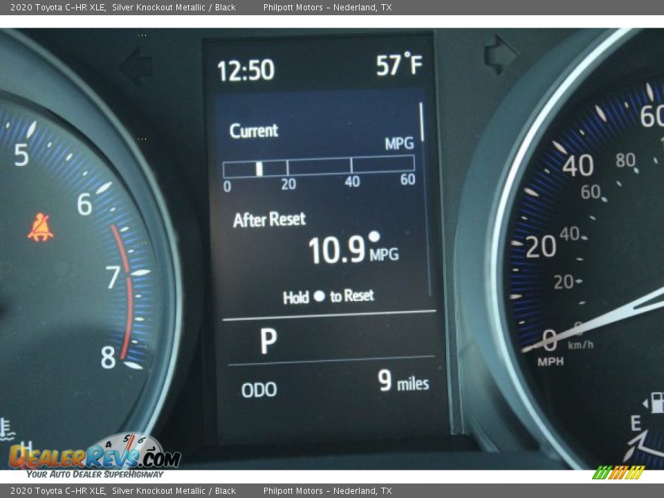 2020 Toyota C-HR XLE Silver Knockout Metallic / Black Photo #13
