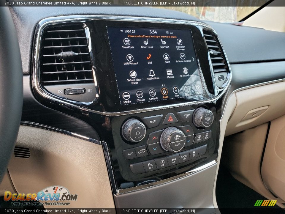 2020 Jeep Grand Cherokee Limited 4x4 Bright White / Black Photo #9