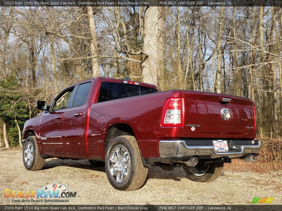2020 Ram 1500 Big Horn Quad Cab 4x4 Delmonico Red Pearl / Black/Diesel Gray Photo #4