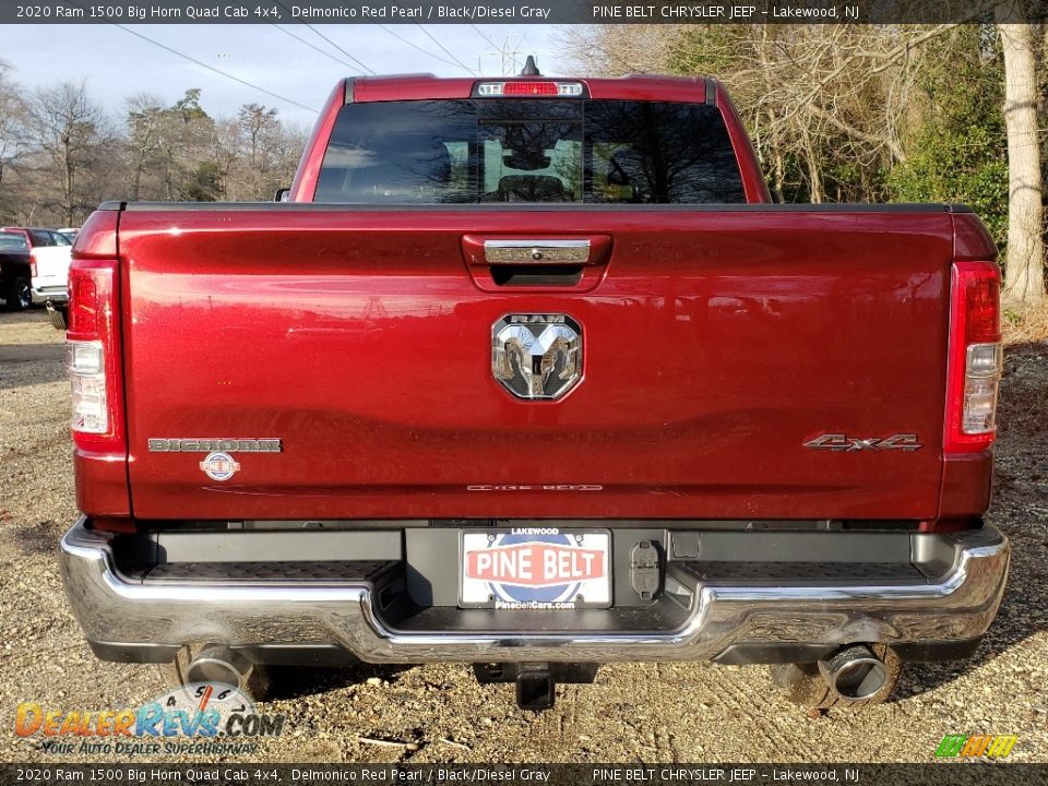 2020 Ram 1500 Big Horn Quad Cab 4x4 Delmonico Red Pearl / Black/Diesel Gray Photo #5