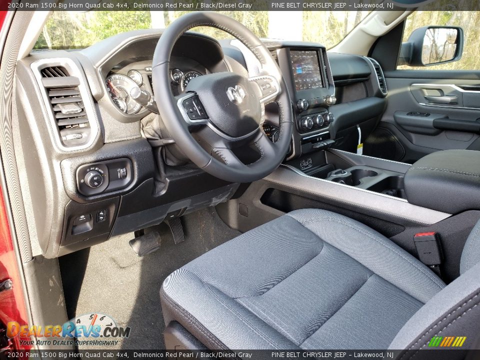 2020 Ram 1500 Big Horn Quad Cab 4x4 Delmonico Red Pearl / Black/Diesel Gray Photo #8