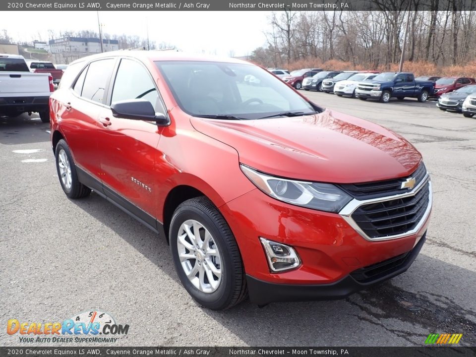 2020 Chevrolet Equinox LS AWD Cayenne Orange Metallic / Ash Gray Photo #7
