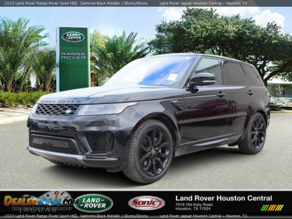 2020 Land Rover Range Rover Sport HSE Santorini Black Metallic / Ebony/Ebony Photo #1