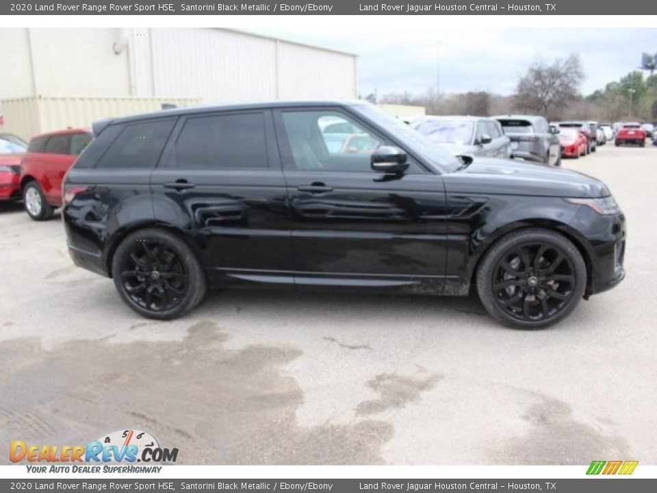 2020 Land Rover Range Rover Sport HSE Santorini Black Metallic / Ebony/Ebony Photo #6