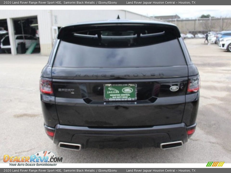 2020 Land Rover Range Rover Sport HSE Santorini Black Metallic / Ebony/Ebony Photo #7
