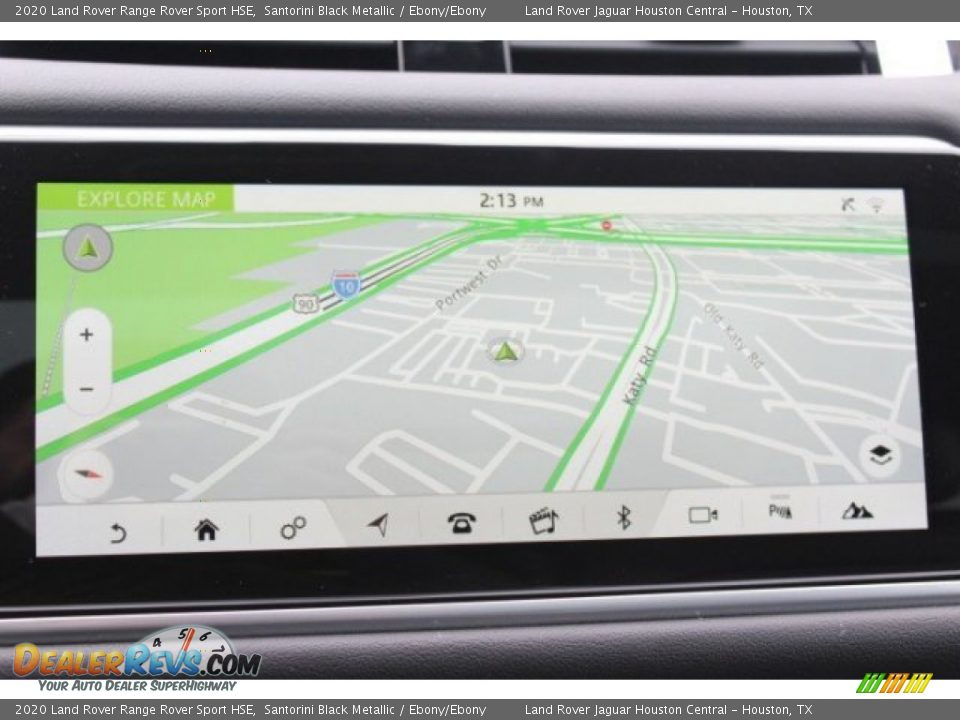 2020 Land Rover Range Rover Sport HSE Santorini Black Metallic / Ebony/Ebony Photo #12