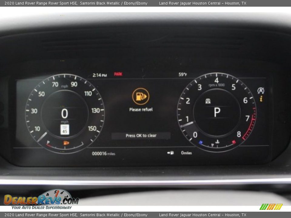 2020 Land Rover Range Rover Sport HSE Santorini Black Metallic / Ebony/Ebony Photo #20
