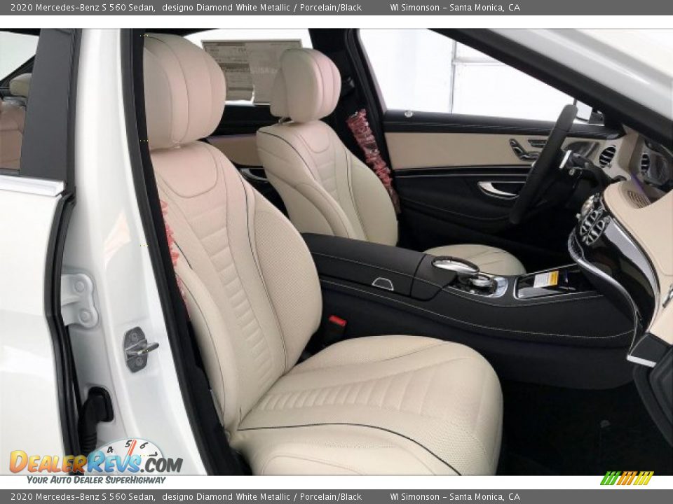 2020 Mercedes-Benz S 560 Sedan designo Diamond White Metallic / Porcelain/Black Photo #5