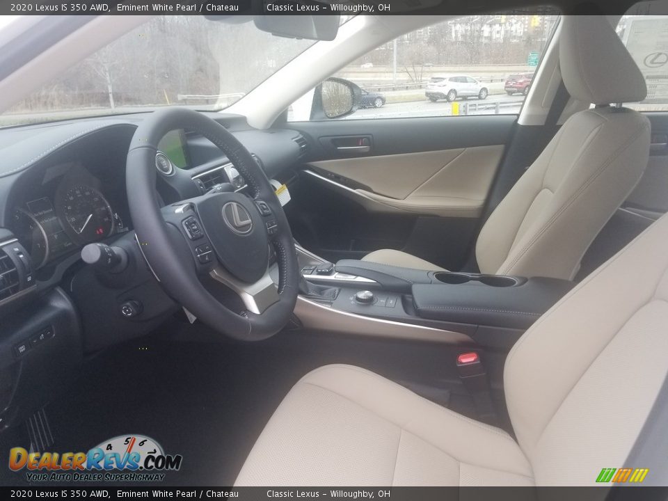 2020 Lexus IS 350 AWD Eminent White Pearl / Chateau Photo #2