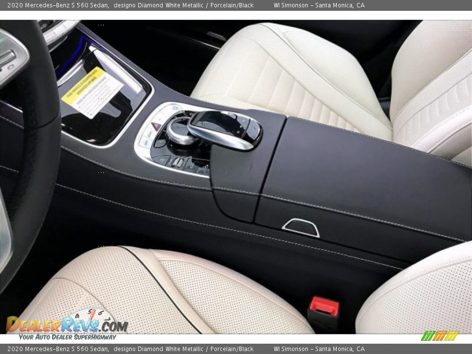 2020 Mercedes-Benz S 560 Sedan designo Diamond White Metallic / Porcelain/Black Photo #7