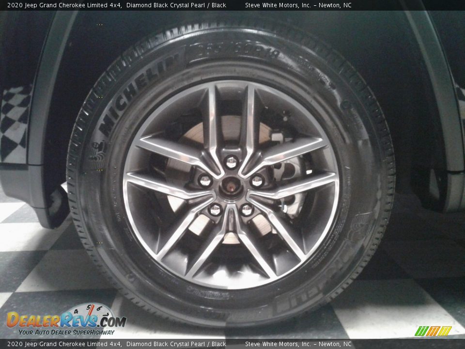 2020 Jeep Grand Cherokee Limited 4x4 Diamond Black Crystal Pearl / Black Photo #8