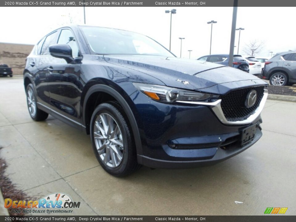 2020 Mazda CX-5 Grand Touring AWD Deep Crystal Blue Mica / Parchment Photo #1