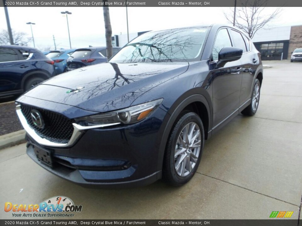 2020 Mazda CX-5 Grand Touring AWD Deep Crystal Blue Mica / Parchment Photo #3