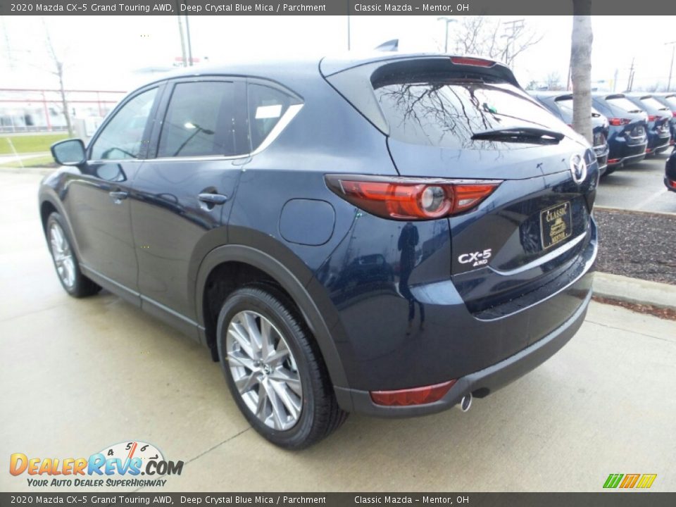 2020 Mazda CX-5 Grand Touring AWD Deep Crystal Blue Mica / Parchment Photo #5