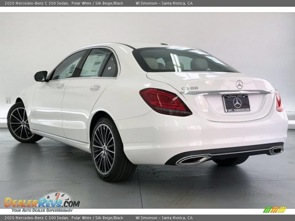 2020 Mercedes-Benz C 300 Sedan Polar White / Silk Beige/Black Photo #2