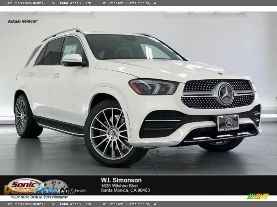 2020 Mercedes-Benz GLE 350 Polar White / Black Photo #1