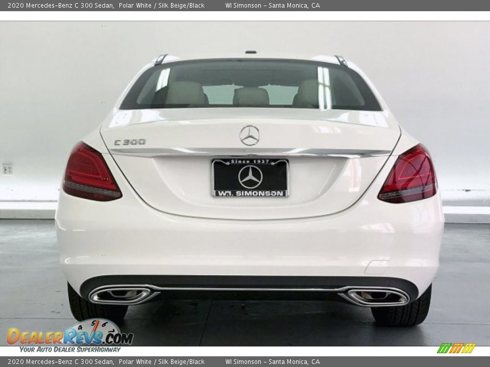 2020 Mercedes-Benz C 300 Sedan Polar White / Silk Beige/Black Photo #3