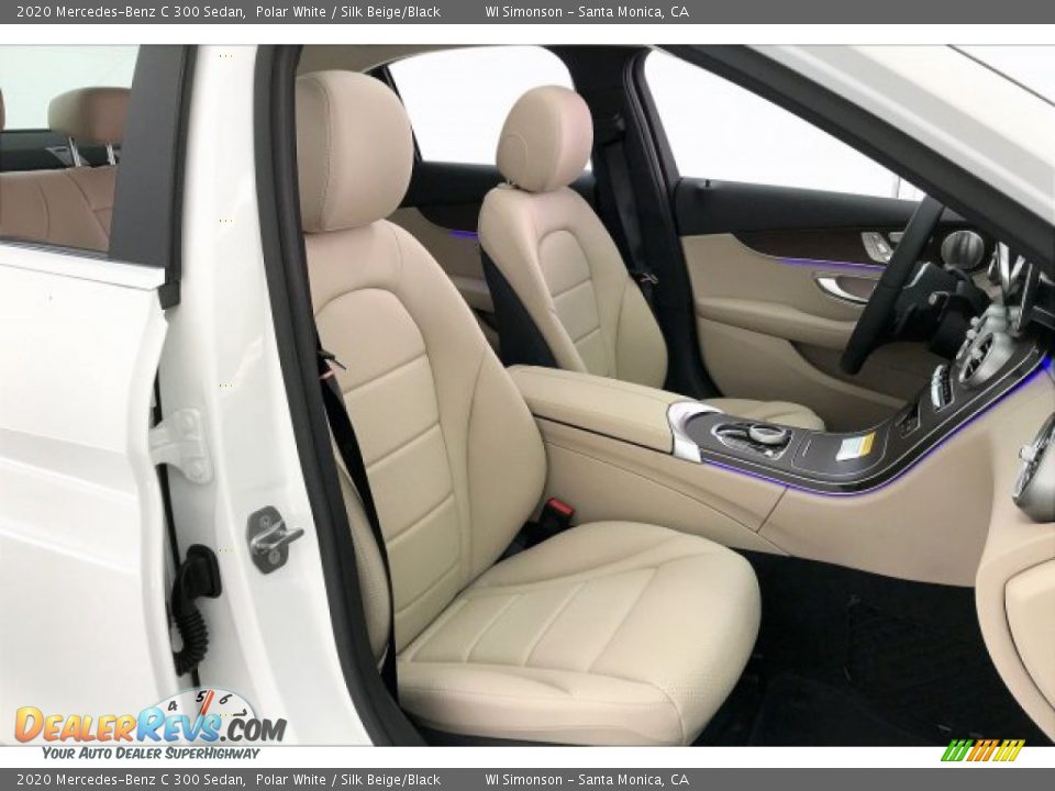 2020 Mercedes-Benz C 300 Sedan Polar White / Silk Beige/Black Photo #5