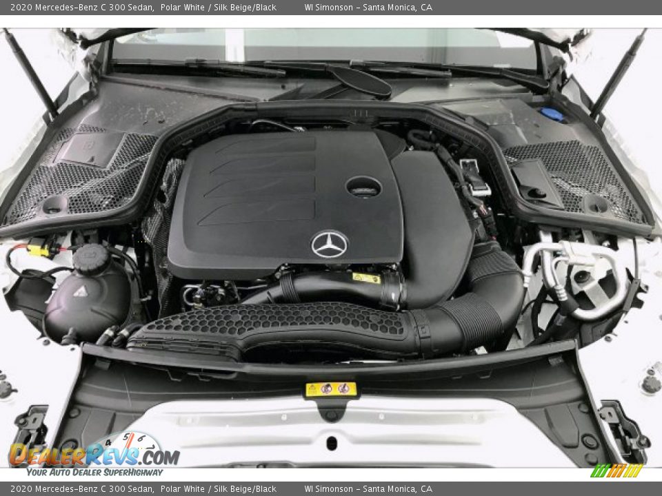 2020 Mercedes-Benz C 300 Sedan Polar White / Silk Beige/Black Photo #8