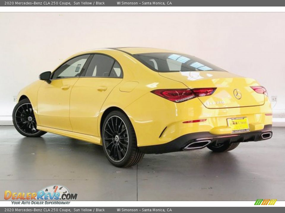 2020 Mercedes-Benz CLA 250 Coupe Sun Yellow / Black Photo #2