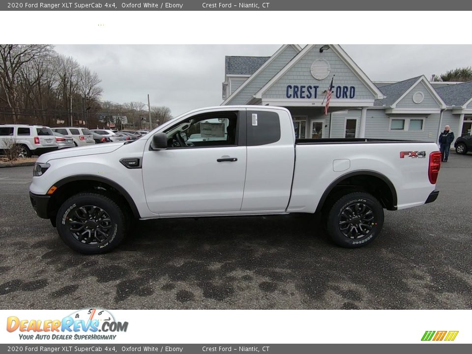 2020 Ford Ranger XLT SuperCab 4x4 Oxford White / Ebony Photo #4