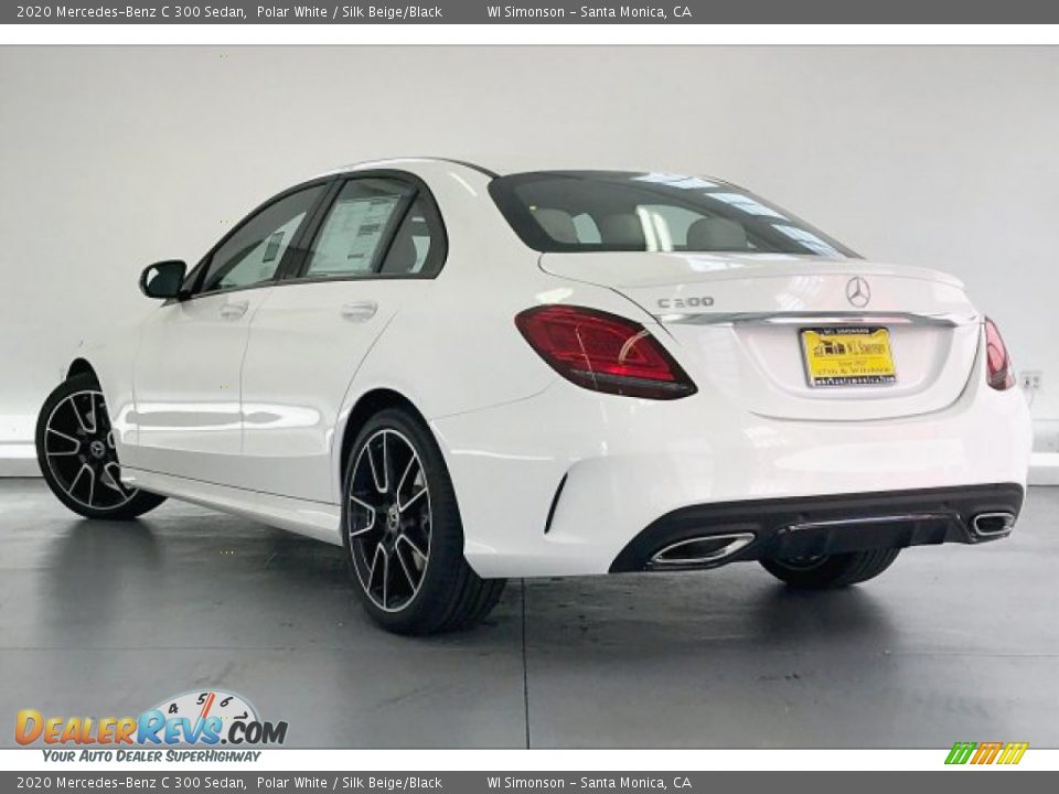 2020 Mercedes-Benz C 300 Sedan Polar White / Silk Beige/Black Photo #2
