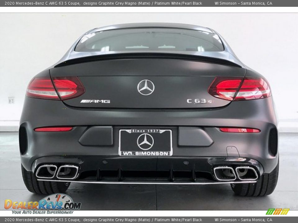 2020 Mercedes-Benz C AMG 63 S Coupe designo Graphite Grey Magno (Matte) / Platinum White/Pearl Black Photo #3