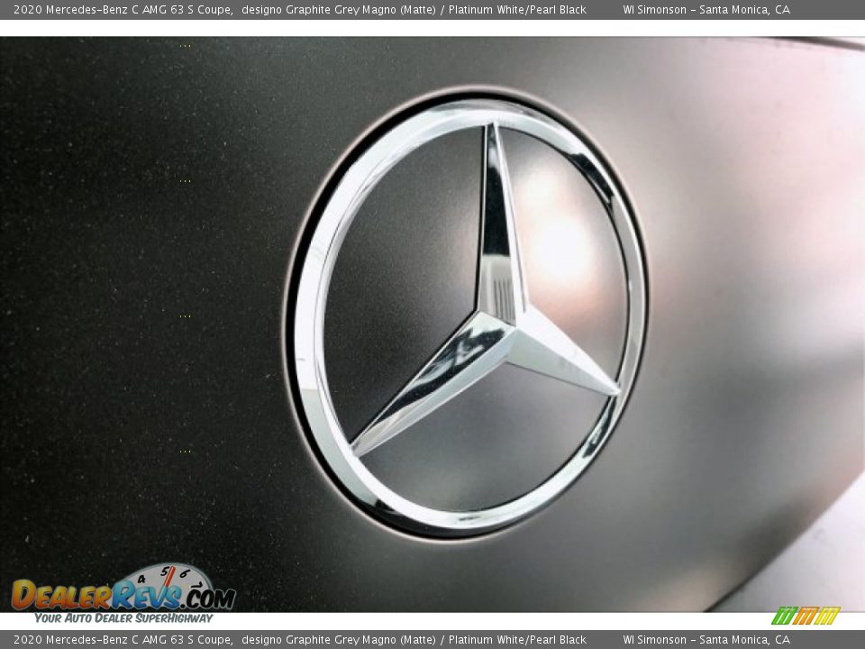 2020 Mercedes-Benz C AMG 63 S Coupe designo Graphite Grey Magno (Matte) / Platinum White/Pearl Black Photo #7