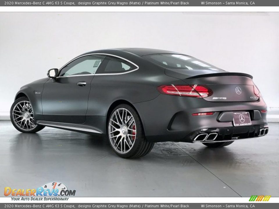 2020 Mercedes-Benz C AMG 63 S Coupe designo Graphite Grey Magno (Matte) / Platinum White/Pearl Black Photo #10