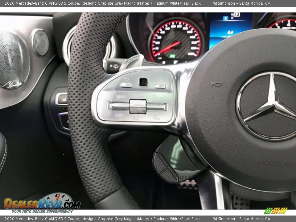 2020 Mercedes-Benz C AMG 63 S Coupe Steering Wheel Photo #18