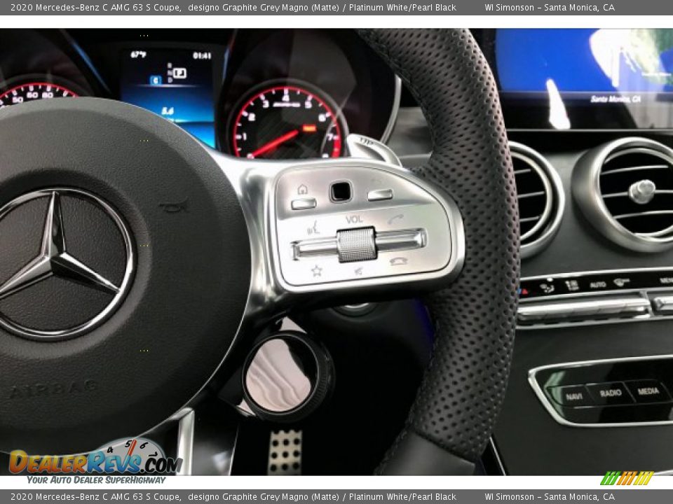 2020 Mercedes-Benz C AMG 63 S Coupe Steering Wheel Photo #19