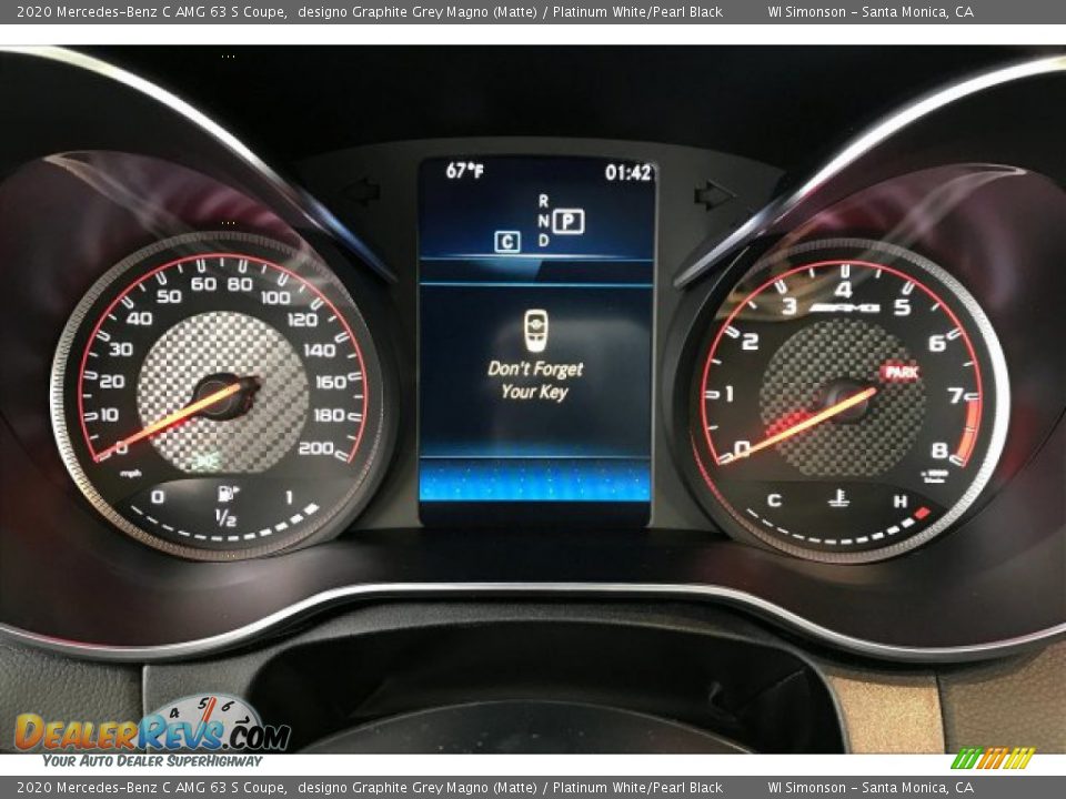 2020 Mercedes-Benz C AMG 63 S Coupe Gauges Photo #20