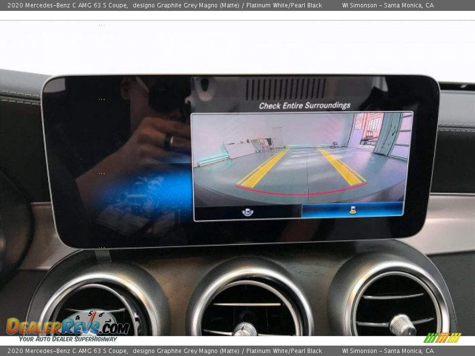 2020 Mercedes-Benz C AMG 63 S Coupe designo Graphite Grey Magno (Matte) / Platinum White/Pearl Black Photo #21