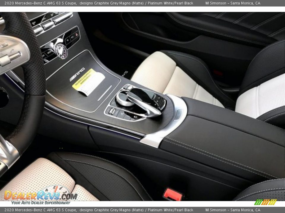 2020 Mercedes-Benz C AMG 63 S Coupe designo Graphite Grey Magno (Matte) / Platinum White/Pearl Black Photo #23