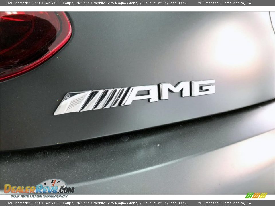 2020 Mercedes-Benz C AMG 63 S Coupe designo Graphite Grey Magno (Matte) / Platinum White/Pearl Black Photo #27