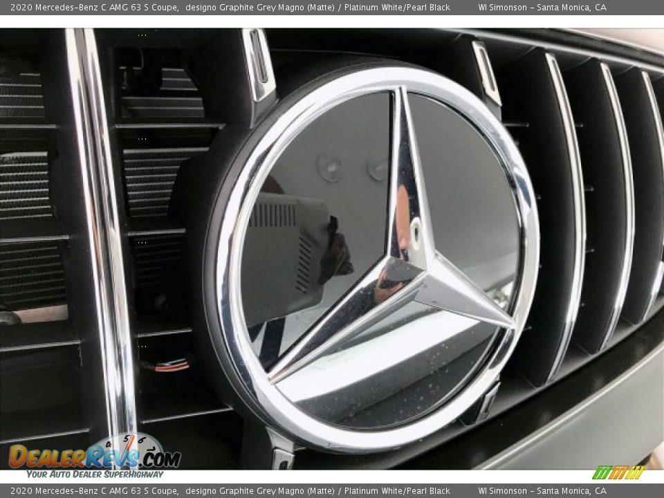 2020 Mercedes-Benz C AMG 63 S Coupe designo Graphite Grey Magno (Matte) / Platinum White/Pearl Black Photo #33